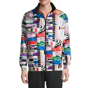 PUMA Men's Printed Lab Track Jacket Multicolor Gorpcore Activewear Size XS